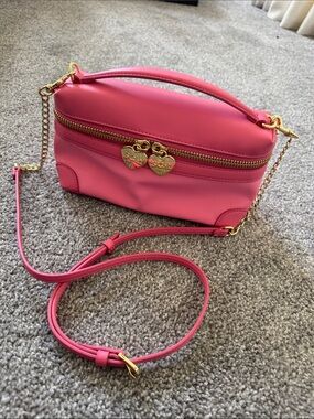 STONEY CLOVER ! Pink Women's Top-Handle Bag with Gold Hardware